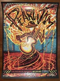 Pearl Jam Poster 5/16 2025 PPG Paints Arena Pittsburgh Klausen AP # Metallic Red