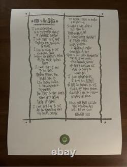 Pearl Jam Poster 5/16 2025 PPG Paints Arena Pittsburgh Klausen AP # Metallic Red