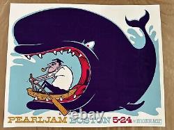 Pearl Jam Poster 5/24/2008 Mansfield Show Whale