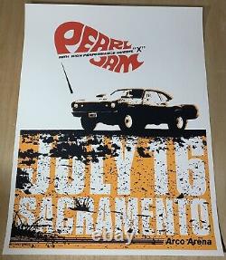 Pearl Jam Poster 7/16/98 Arco Arena Sacramento Eddie Vedder Ames