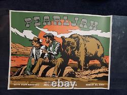 Pearl Jam Poster 8/22/2024 Missoula Variant Cowboys & Grizzly Cyrus Walker Lmtd