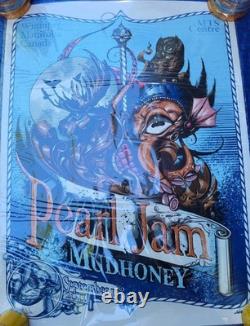 Pearl Jam Poster 9/17/2011 Canada Signed / Numbered #64/100 MTS ARENA Winnipeg