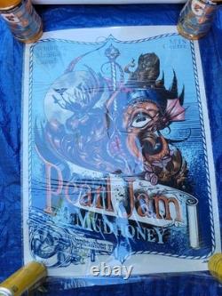 Pearl Jam Poster 9/17/2011 Canada Signed / Numbered #64/100 MTS ARENA Winnipeg
