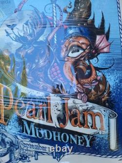 Pearl Jam Poster 9/17/2011 Canada Signed / Numbered #64/100 MTS ARENA Winnipeg