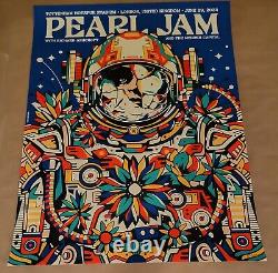 Pearl Jam Poster AP Numbered #/100 London JUNE 29, 2024