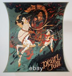 Pearl Jam Poster AP PinkPop Festival 2022 SIGNED & #'d X/104 Print Sold Out! AP