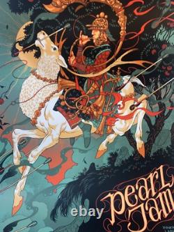 Pearl Jam Poster AP PinkPop Festival 2022 SIGNED & #'d X/104 Print Sold Out! AP