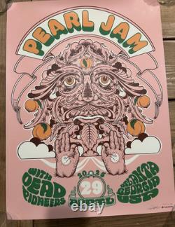 Pearl Jam Poster April 2025 Atlanta Taylor W. Rushing 59/100 AE Signed Hologram