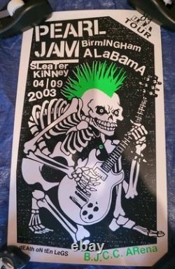 Pearl Jam Poster April 9, 2009 Birmingham BJCC Arena Excellent Condition