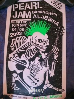 Pearl Jam Poster April 9, 2009 Birmingham BJCC Arena Excellent Condition
