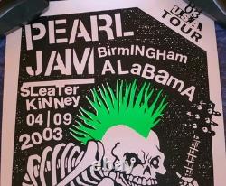 Pearl Jam Poster April 9, 2009 Birmingham BJCC Arena Excellent Condition