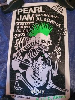 Pearl Jam Poster April 9, 2009 Birmingham BJCC Arena Excellent Condition
