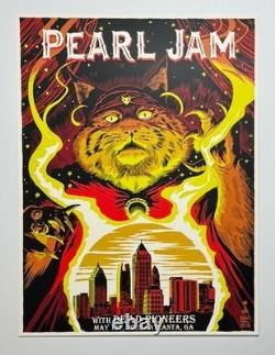 Pearl Jam Poster Atlanta GA 5/1/25 Official Silkscreen Lmtd Show Edtn Sold Out