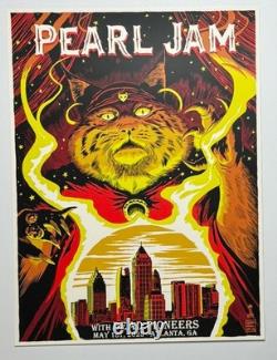 Pearl Jam Poster Atlanta GA 5/1/25 Official Silkscreen Lmtd Show Edtn Sold Out