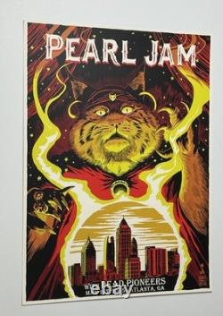 Pearl Jam Poster Atlanta GA 5/1/25 Official Silkscreen Lmtd Show Edtn Sold Out