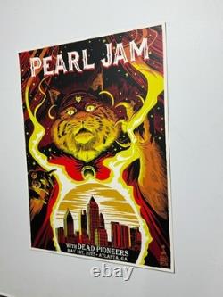 Pearl Jam Poster Atlanta GA 5/1/25 Official Silkscreen Lmtd Show Edtn Sold Out