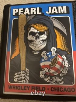 Pearl Jam Poster Authentic Wrigley Field Chicago 2016 SE Limited Sean Cliver