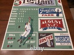 Pearl Jam Poster Boston Fenway Thomas signed # AP 2016 Mint The Catch only 300