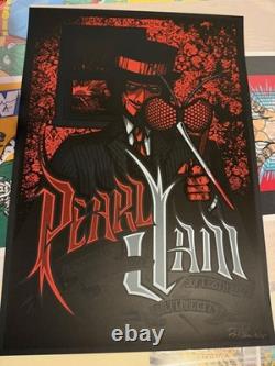Pearl Jam Poster Brad Klausen Salt Lake City 2009 Ltd Edition signed numbered