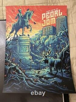 Pearl Jam Poster By Artist Mumford Fenway Park Boston 2018