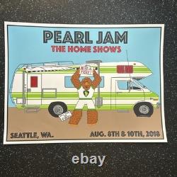 Pearl Jam Poster By Artist Shuss Seattle 2018