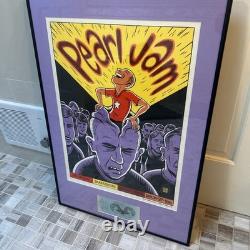 Pearl Jam Poster By Artist Sutton Ward Randalls Island 1996