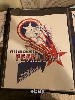 Pearl Jam Poster By Brad Klausen Vote For Change 2004 Death Cab For Cutie MINT
