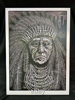 Pearl Jam Poster By Emek Edmonton 2011 SE CHIEF -Rome Portland Read Details