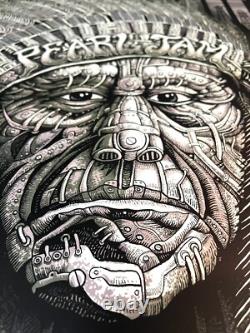 Pearl Jam Poster By Emek Edmonton 2011 SE CHIEF -Rome Portland Read Info