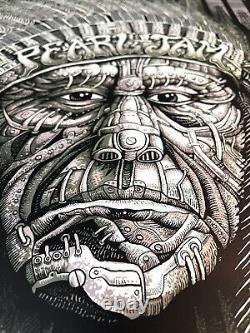 Pearl Jam Poster By Emek Edmonton 2011 SE CHIEF -Rome Portland Read Info