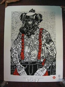 Pearl Jam Poster Calgary Dec 2 2013 S/N Silkscreen Variant