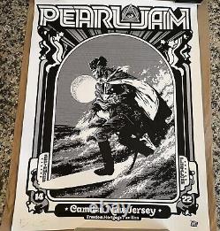 Pearl Jam Poster Camden NJ Glow In Dark Signed Philadelphia AP Philly In Hand