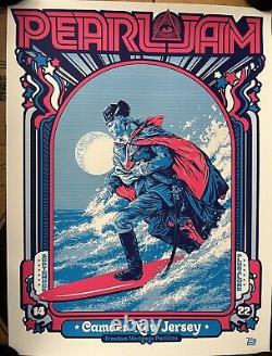 Pearl Jam Poster Camden Nj Philadelphia 9/14/2022 Ames Bros Gw Surfer Vedder
