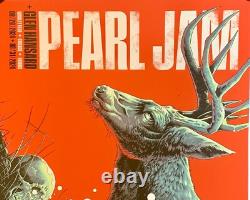 Pearl Jam Poster Chicago 2024 Wrigley Field luke preece art pj concert tour