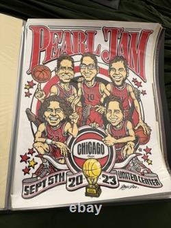 Pearl Jam Poster Chicago United Center September 5th 2023 Ames Show Edition