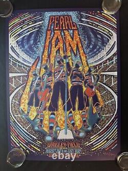 Pearl Jam Poster Chicago Wrigley Brad Klausen S/N Purple Variant xx/300 AE