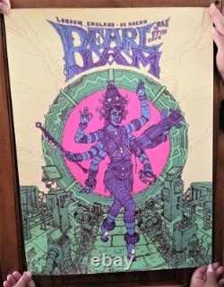 Pearl Jam Poster Concert London 2018 Signed Numbered Purple Version