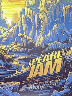 Pearl Jam Poster Dan Mumford 2020 NYC MSG New York Artist PHISH