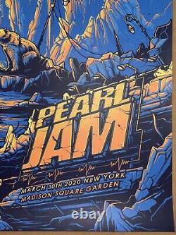 Pearl Jam Poster Dan Mumford 2020 NYC MSG New York Artist PHISH