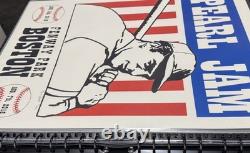 Pearl Jam Poster Fenway 2016 AP Boston Signed Numbered 71/100 Flat Baseball