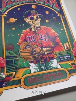 Pearl Jam Poster Fenway Boston, MA 2024 Signed & Numbered AE Variant