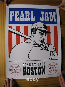 Pearl Jam Poster Fenway Park August 5 and 7