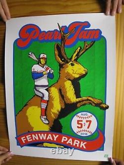 Pearl Jam Poster Fenway Park August 5 and 7 2016