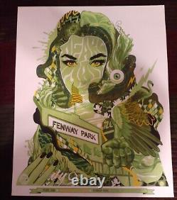 Pearl Jam Poster Fenway Park Boston 2016 Eaton 16x20 Rare Mint Sold Out 2016