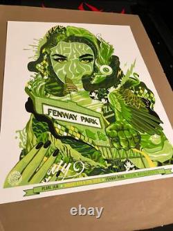 Pearl Jam Poster Fenway Park Boston 2016 Eaton 16x21