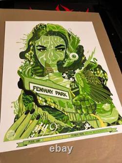 Pearl Jam Poster Fenway Park Boston 2016 Eaton 16x21