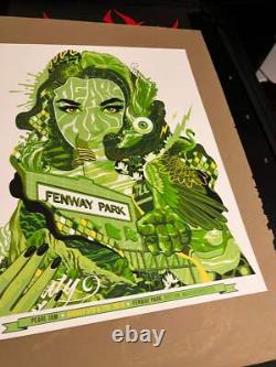 Pearl Jam Poster Fenway Park Boston 2016 Eaton 16x21