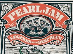 Pearl Jam Poster Fenway Park Boston MA 2024 AP #'d Official Silkscreen Ames S/N