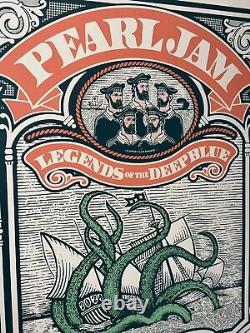 Pearl Jam Poster Fenway Park Boston MA 2024 AP #'d Official Silkscreen Ames S/N