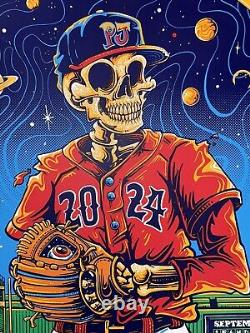 Pearl Jam Poster Fenway Park Boston MA 2024 Official Silkscreen Helen Kennedy